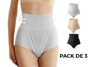 Pack de 3 Bragas Faja moldeadora push up