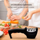 Afilador Profesional con Mango Ergonómico de Uso Manual para Afilar y Pulir Cuchillos